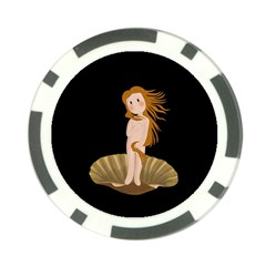 The Birth Of Venus Poker Chip Card Guard by Valentinaart