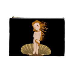 The Birth Of Venus Cosmetic Bag (large)  by Valentinaart