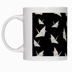 Paper Cranes Pattern White Mugs by Valentinaart