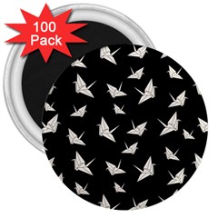 Paper Cranes Pattern 3  Magnets (100 Pack) by Valentinaart