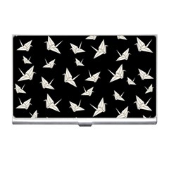 Paper Cranes Pattern Business Card Holders by Valentinaart