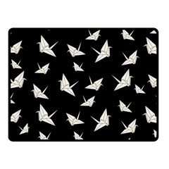 Paper Cranes Pattern Fleece Blanket (small) by Valentinaart