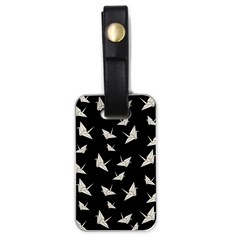 Paper Cranes Pattern Luggage Tags (one Side)  by Valentinaart