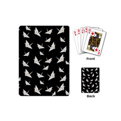 Paper Cranes Pattern Playing Cards (mini)  by Valentinaart