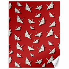 Paper Cranes Pattern Canvas 18  X 24   by Valentinaart