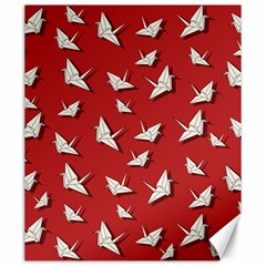 Paper Cranes Pattern Canvas 20  X 24   by Valentinaart