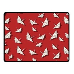 Paper Cranes Pattern Fleece Blanket (small) by Valentinaart