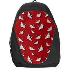 Paper Cranes Pattern Backpack Bag by Valentinaart