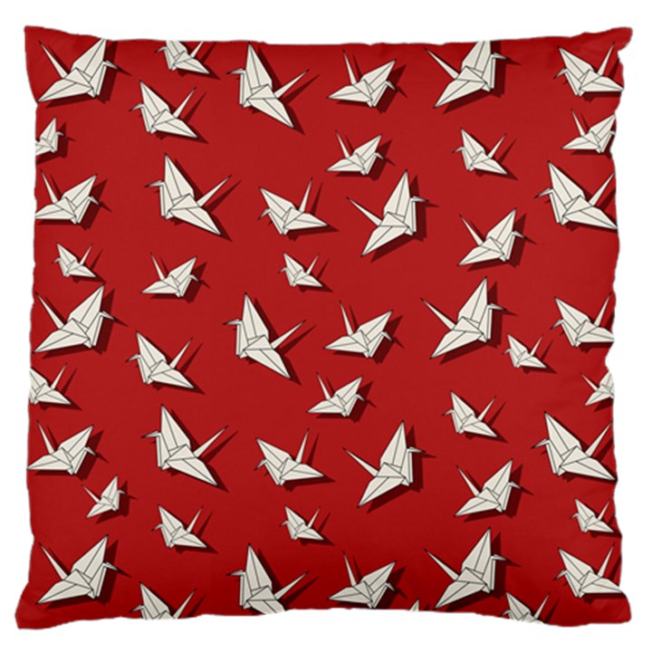 Paper cranes pattern Standard Flano Cushion Case (One Side)