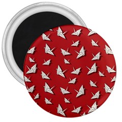 Paper Cranes Pattern 3  Magnets by Valentinaart