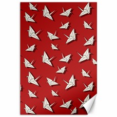 Paper Cranes Pattern Canvas 12  X 18  