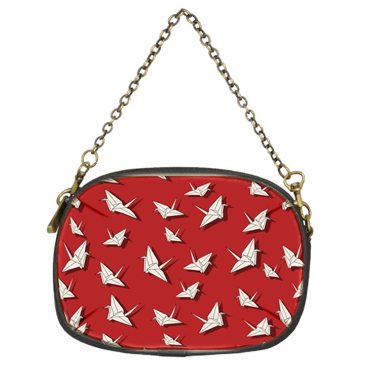 Paper cranes pattern Chain Purses (Two Sides) 