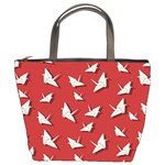 Paper cranes pattern Bucket Bags Front