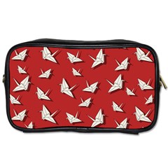 Paper Cranes Pattern Toiletries Bags by Valentinaart