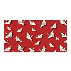 Paper Cranes Pattern Satin Wrap by Valentinaart