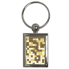 Autumn Leaves Pattern Key Chains (rectangle)  by linceazul