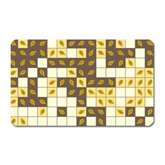 Autumn Leaves Pattern Magnet (Rectangular)