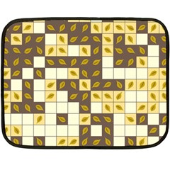 Autumn Leaves Pattern Fleece Blanket (mini) by linceazul