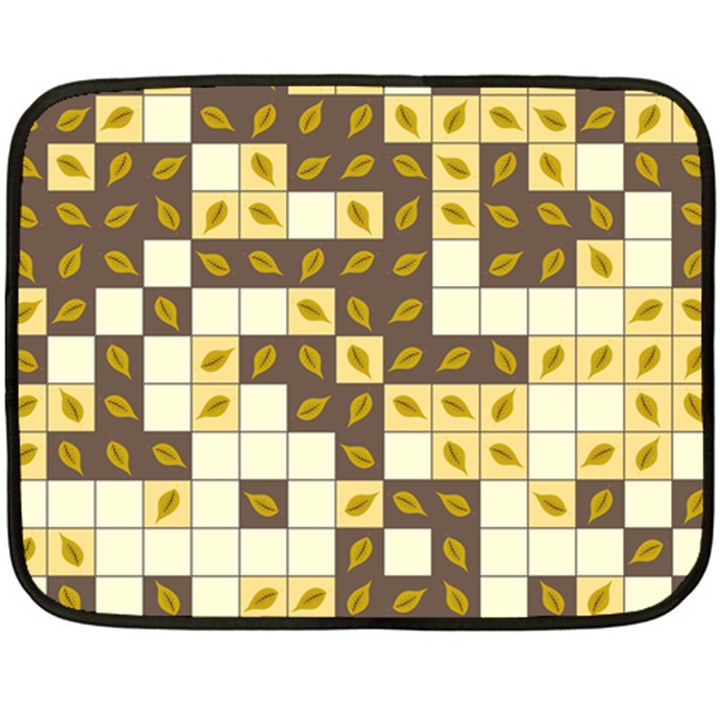 Autumn Leaves Pattern Fleece Blanket (Mini)