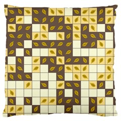 Autumn Leaves Pattern Large Cushion Case (One Side)