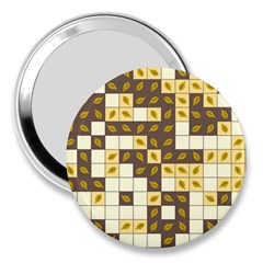 Autumn Leaves Pattern 3  Handbag Mirrors