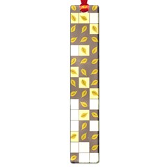 Autumn Leaves Pattern Large Book Marks by linceazul