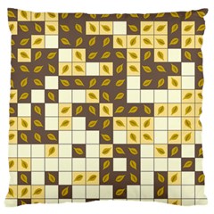 Autumn Leaves Pattern Standard Flano Cushion Case (two Sides) by linceazul