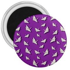 Paper Cranes Pattern 3  Magnets by Valentinaart