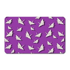 Paper Cranes Pattern Magnet (rectangular) by Valentinaart