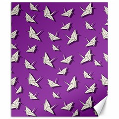 Paper Cranes Pattern Canvas 8  X 10  by Valentinaart