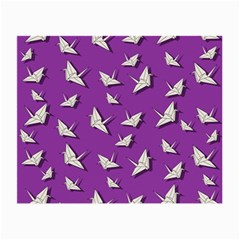 Paper Cranes Pattern Small Glasses Cloth (2-side) by Valentinaart