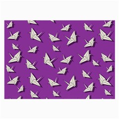 Paper Cranes Pattern Large Glasses Cloth (2-side) by Valentinaart