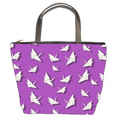 Paper Cranes Pattern Bucket Bags