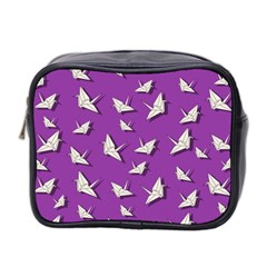 Paper Cranes Pattern Mini Toiletries Bag 2-side by Valentinaart