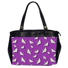 Paper Cranes Pattern Office Handbags (2 Sides)  by Valentinaart