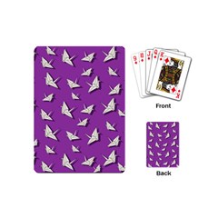 Paper Cranes Pattern Playing Cards (mini)  by Valentinaart