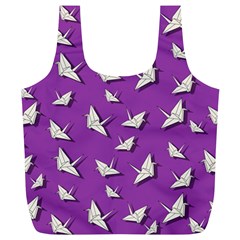 Paper Cranes Pattern Full Print Recycle Bags (l)  by Valentinaart