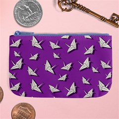 Paper Cranes Pattern Large Coin Purse by Valentinaart