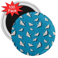 Paper Cranes Pattern 3  Magnets (100 Pack) by Valentinaart