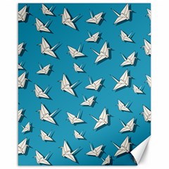 Paper Cranes Pattern Canvas 16  X 20   by Valentinaart