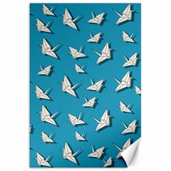 Paper Cranes Pattern Canvas 20  X 30   by Valentinaart