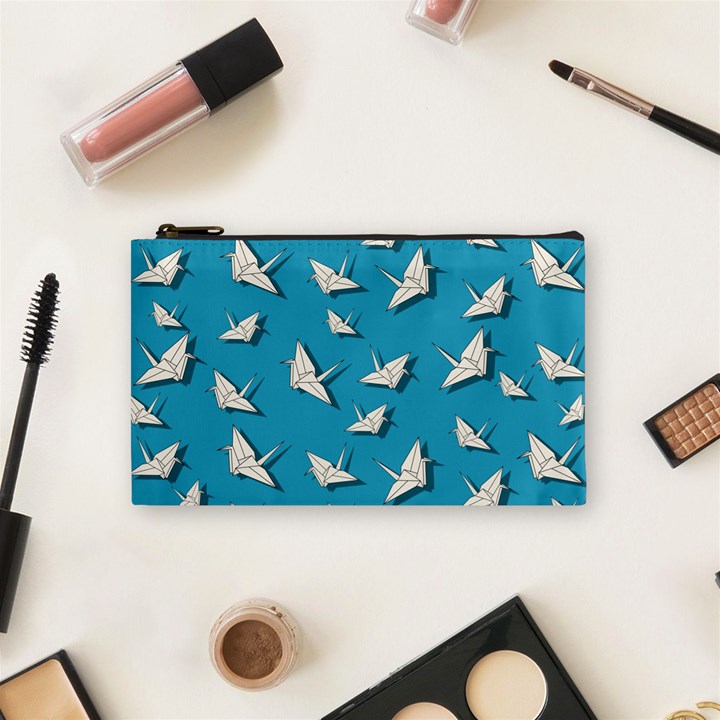 Paper cranes pattern Cosmetic Bag (Small) 