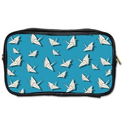 Paper Cranes Pattern Toiletries Bags by Valentinaart