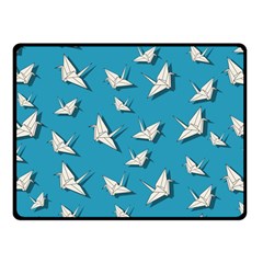 Paper Cranes Pattern Fleece Blanket (small) by Valentinaart