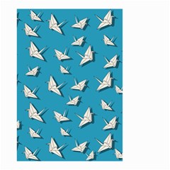 Paper Cranes Pattern Small Garden Flag (two Sides) by Valentinaart