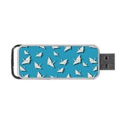 Paper Cranes Pattern Portable Usb Flash (one Side) by Valentinaart