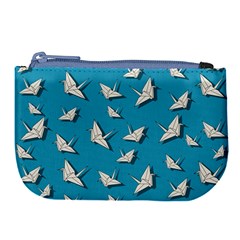 Paper Cranes Pattern Large Coin Purse by Valentinaart