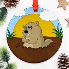 Groundhog Day Ornament (round) by Valentinaart