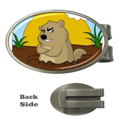 Groundhog Day Money Clips (oval)  by Valentinaart