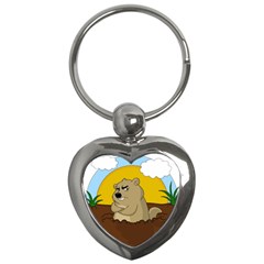 Groundhog Day Key Chains (heart)  by Valentinaart